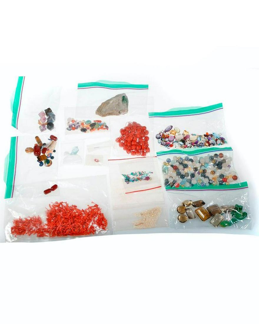 Collection of unmounted stones, beads & crystals (1 of 5)
