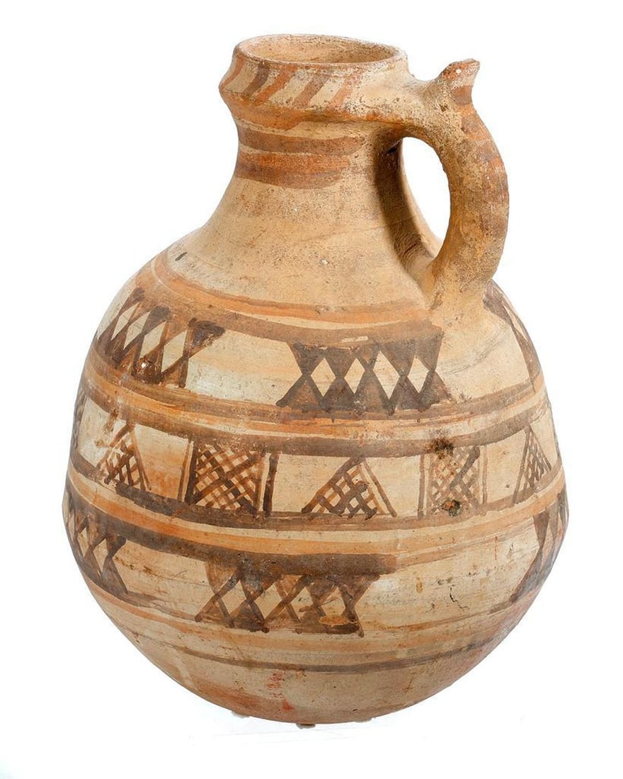 Chinese Ceramic Painted Jug. (1 of 3)