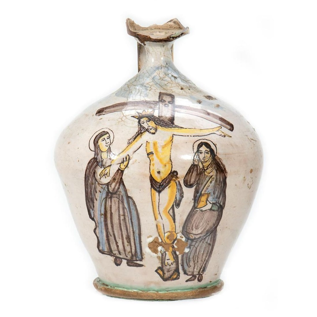 Italian Majolica Pitcher, 18th Century (1 of 5)