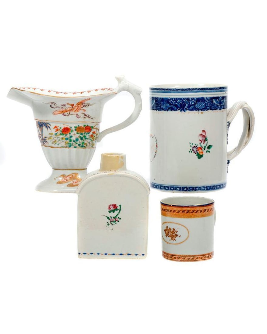 Group of Four Chinese Export Table Articles. (1 of 2)