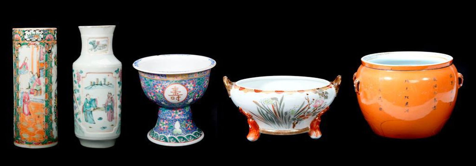 Group of Assorted Asian Porcelains. (1 of 7)