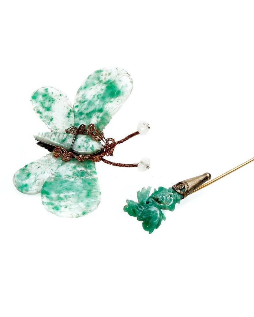 Group of Chinese Jade and Metal Jewelry. (1 of 1)