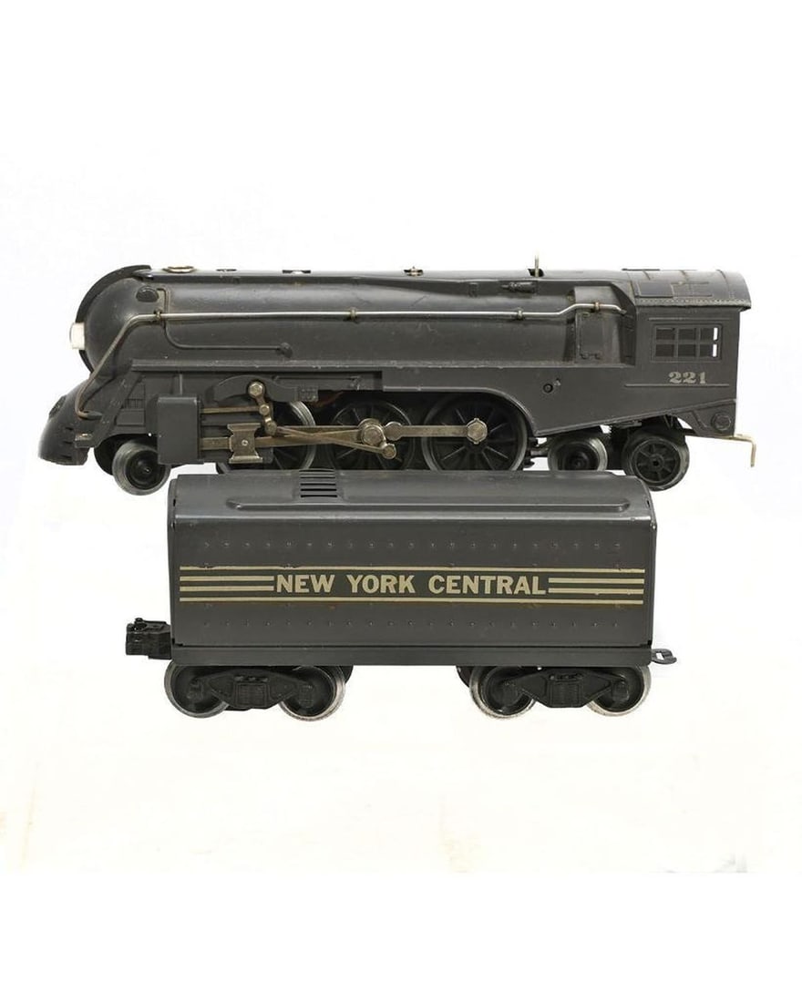 Lionel O Ga Postwar 221 2-6-4 Gray Loco & 221T (1 of 3)
