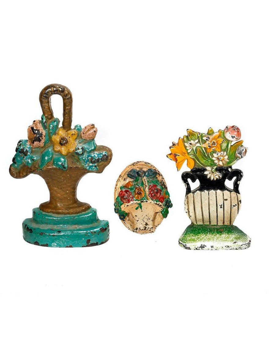 Cast-Iron Doorstops and Knocker. (1 of 3)