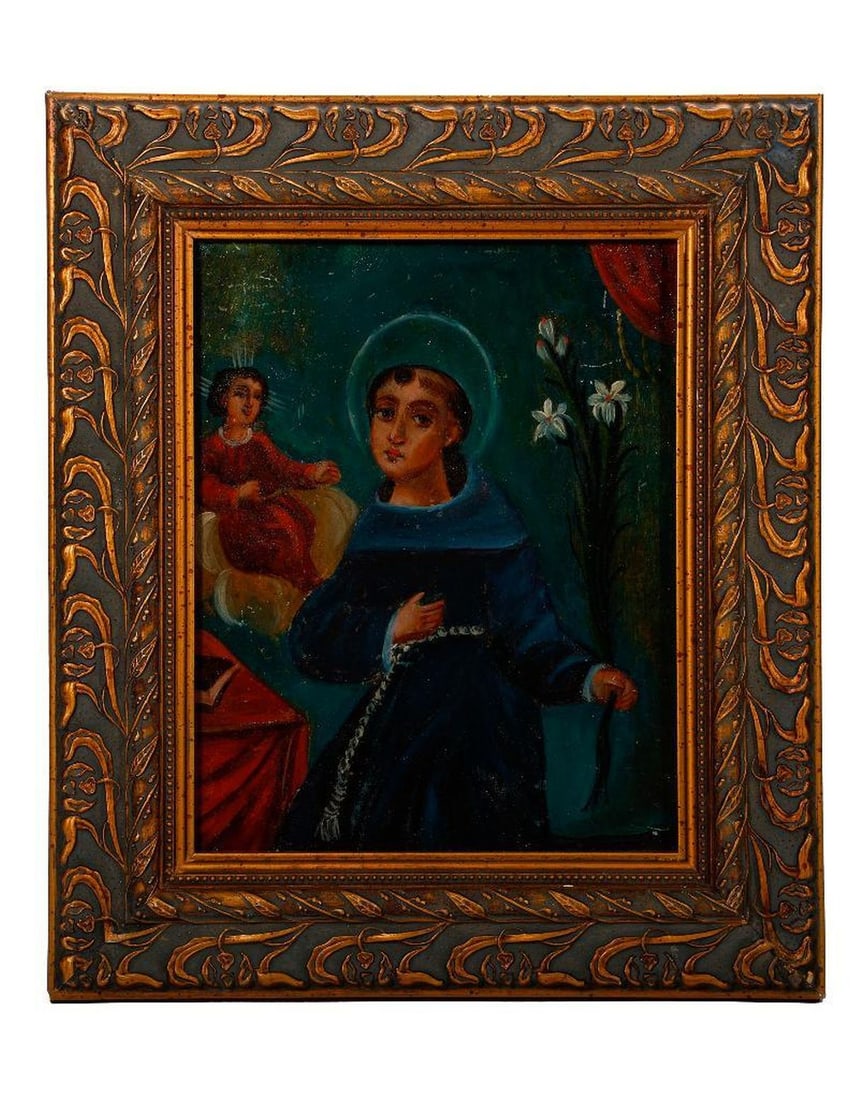 A Mexican Retablo of St. Anthony. (1 of 2)