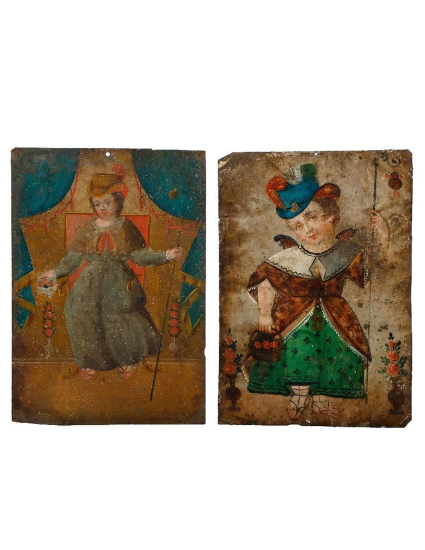 Two Mexican Retablos of the Child of Atocha. (1 of 2)