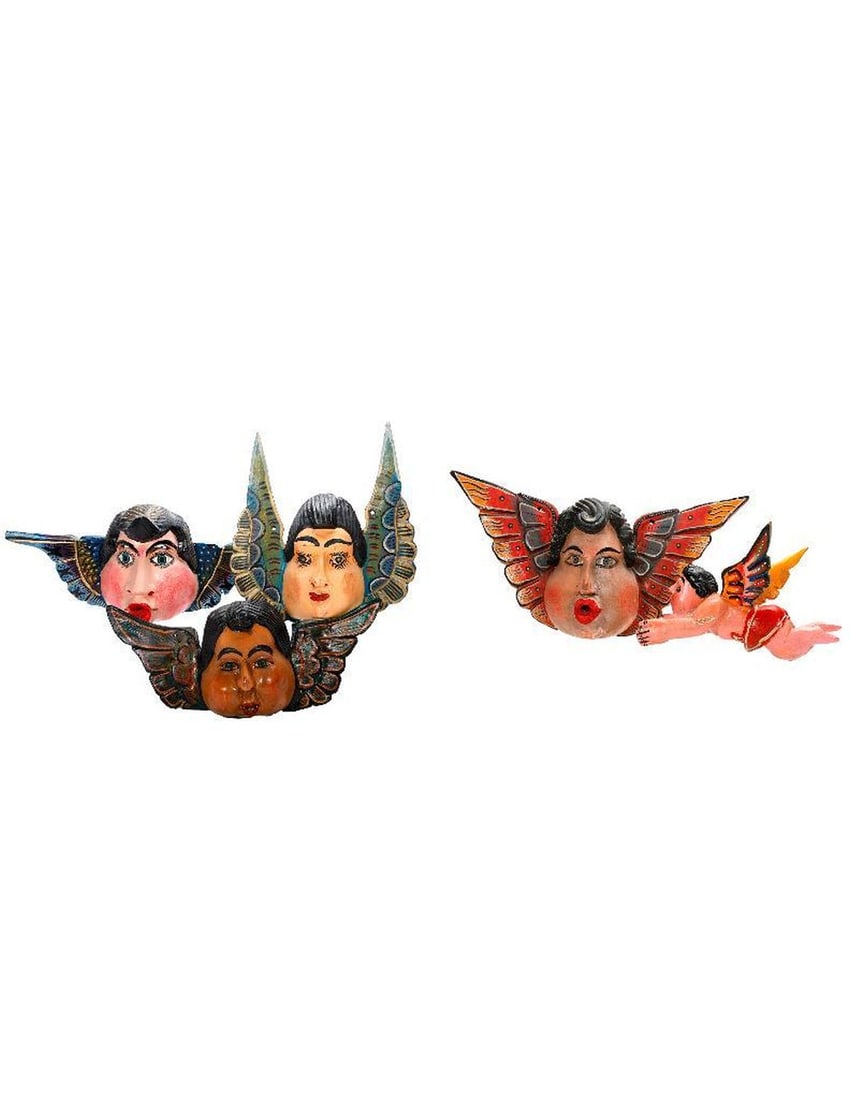 Collection of Mexican Angel Masks. (1 of 2)