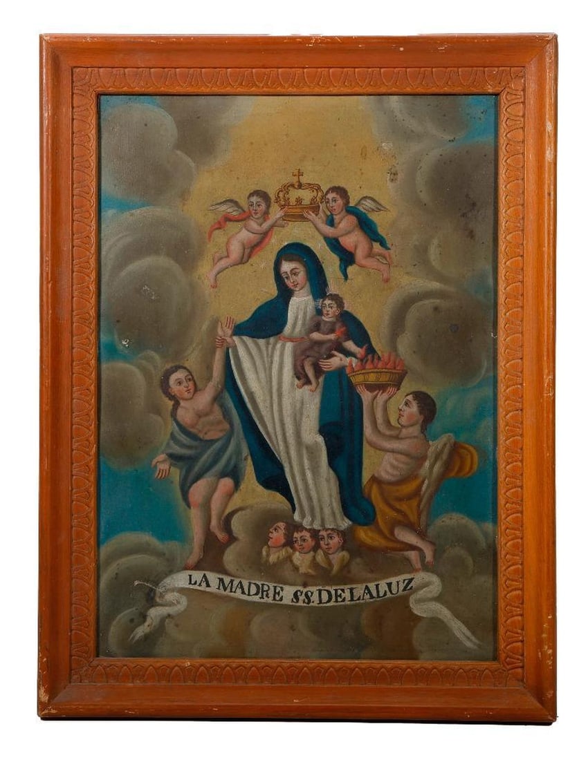 A Mexican Retablo of Our Lady of Light. (1 of 2)