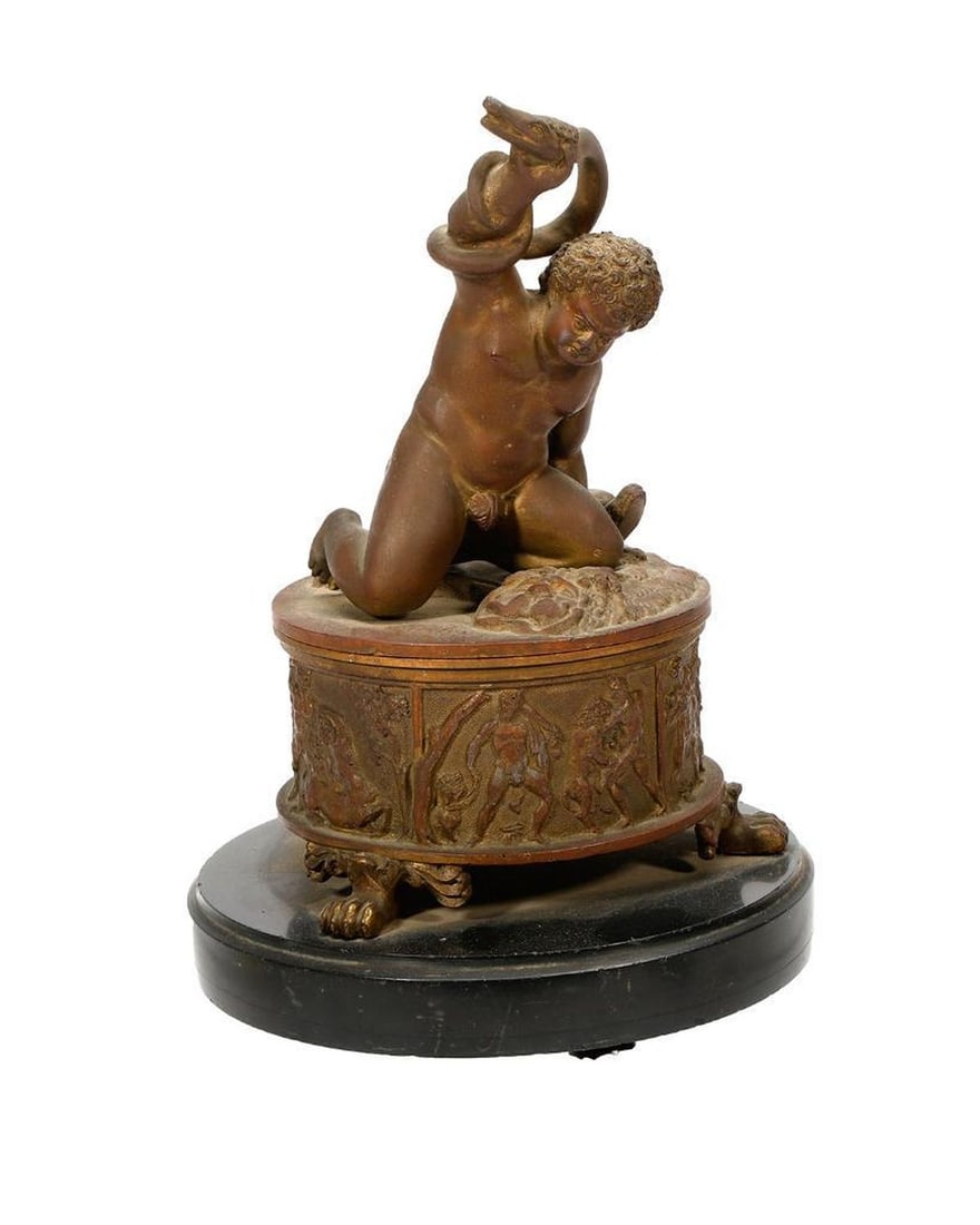 Bronze Figure of Young Hercules with the Snakes. (1 of 5)