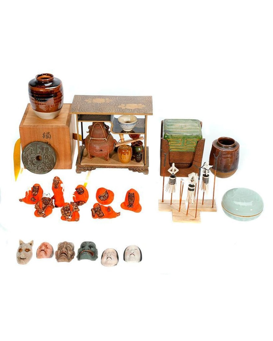 Collection of Small Asian Works of Art. (1 of 6)