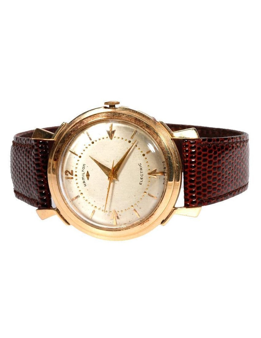 Vintage Hamilton Van Horn Electric Watch: Vintage Hamilton Van Horn Electric Watch. NOTE: Watch was running prior to auction, all watches are sold as is regardless of functionality. Please examine the provided photos to thoroughly evaluate ea