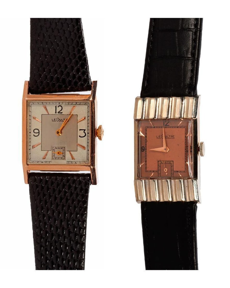 Two Vintage 1940's Le Coultre Tank Watches (1 of 3)