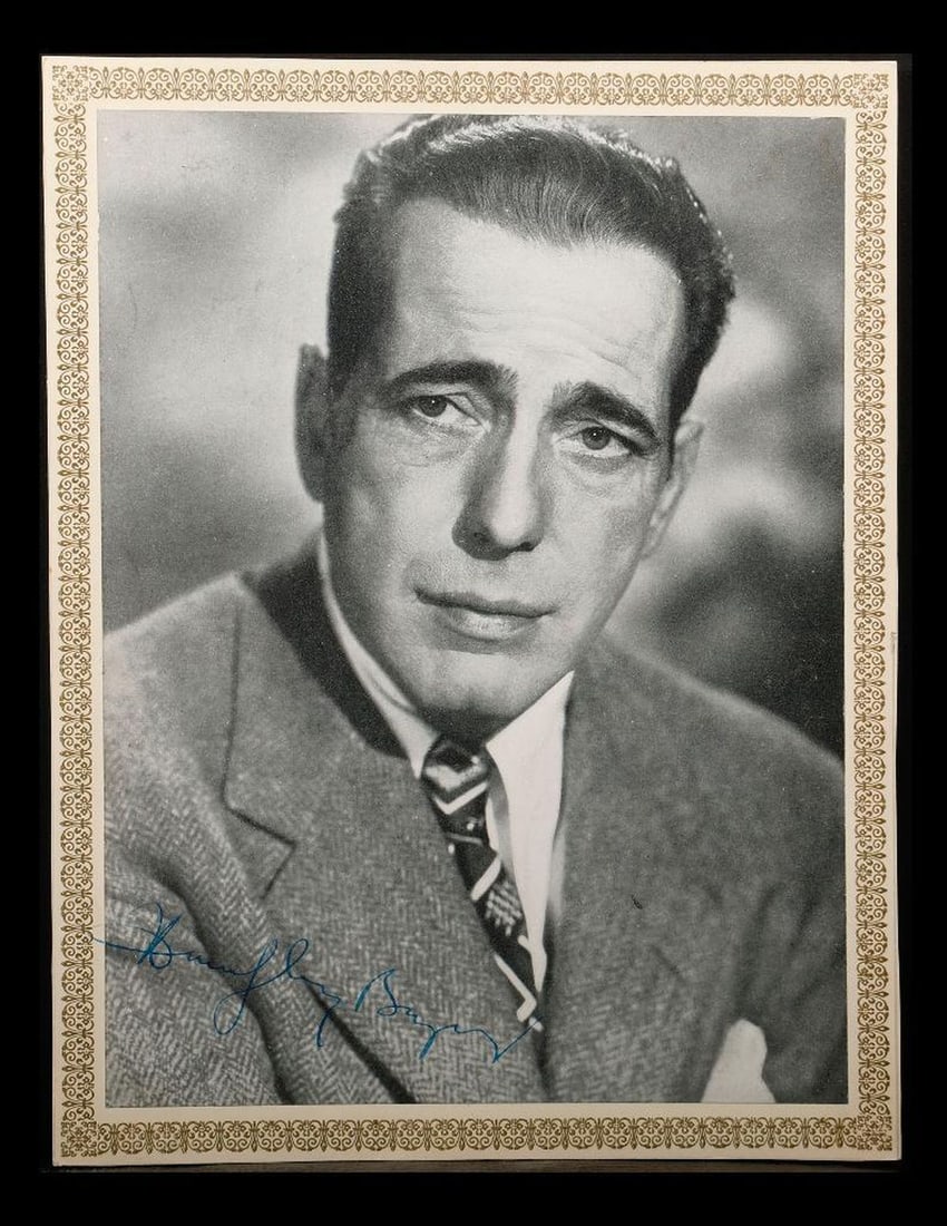 Humphrey Bogart Signed Image. (1 of 3)