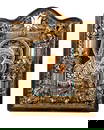 A Beaded Icon of Our Lady of Kazan, in Kiot.