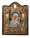 A Beaded Icon of Our Lady of Kazan, in Kiot.