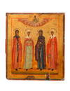 A Greek Icon of Four Saints.