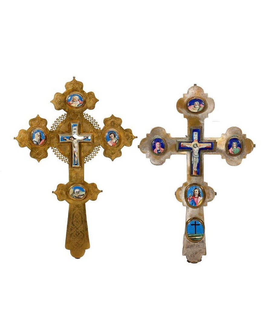 Two Orthodox Reliquary Crosses. (1 of 4)