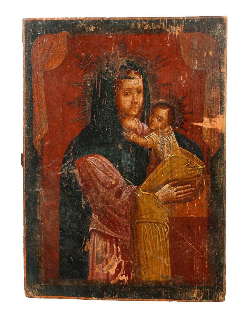 An Icon Panel of the Virgin and Child. (1 of 2)
