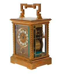 French Camerden & Forster New York Carriage Clock