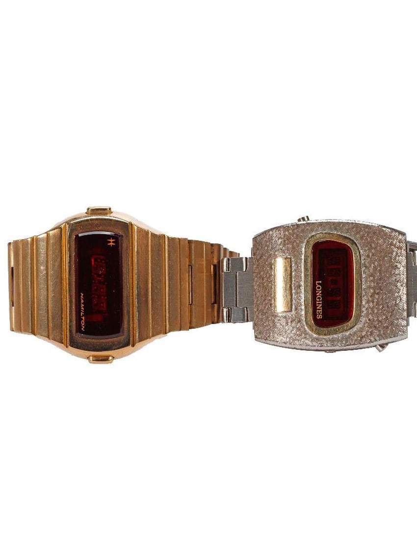 Two Vintage Hamilton and Longines Digital Watches (1 of 2)