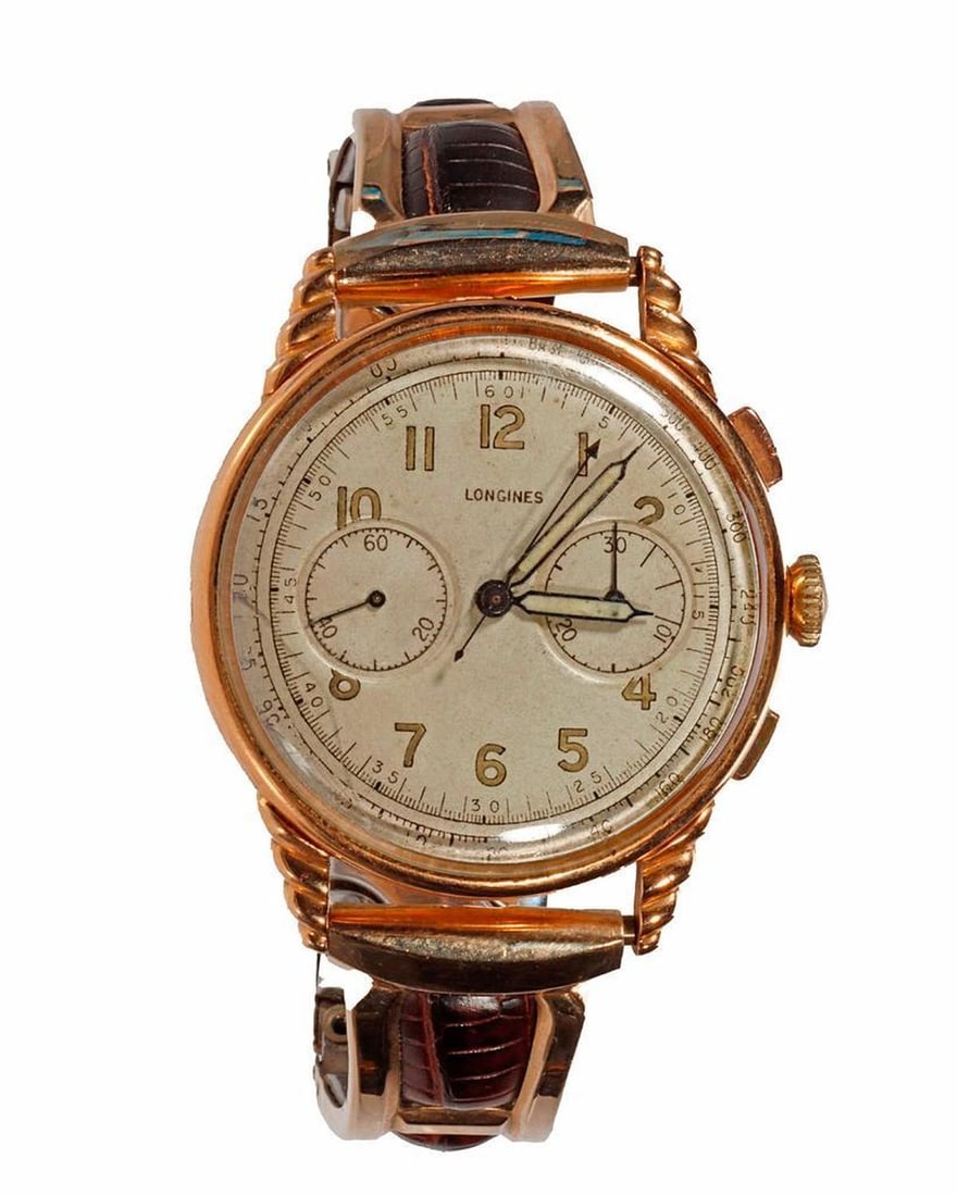 Vintage 1950's Longines 13zn flyback Chronograph Watch: Vintage 1950's Longines 13zn flyback Chronograph Watch. NOTE: All watches are sold as is regardless of functionality. Please examine the provided photos to thoroughly evaluate each piece. All watches