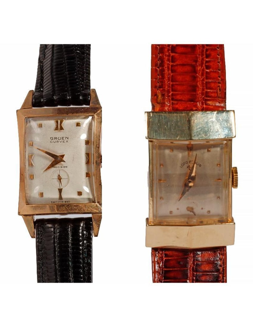 Vintage Gruen Curvex & Lord Elgin Tank Watches: Vintage Gruen Curvex & Lord Elgin Tank Watches. NOTE: All watches are sold as is regardless of functionality. Please examine the provided photos to thoroughly evaluate each piece. All watches in the s