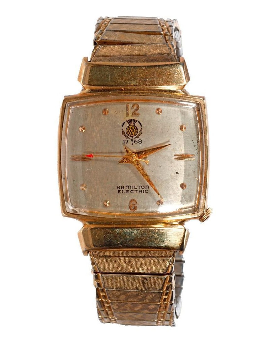 Vintage Hamilton Everest II Electric Watch: Vintage Hamilton Everest II Electric ''Pineapple 1768" 10k Gold Filled Watch. NOTE: All watches are sold as is regardless of functionality. Please examine the provided photos to thoroughly evaluate ea