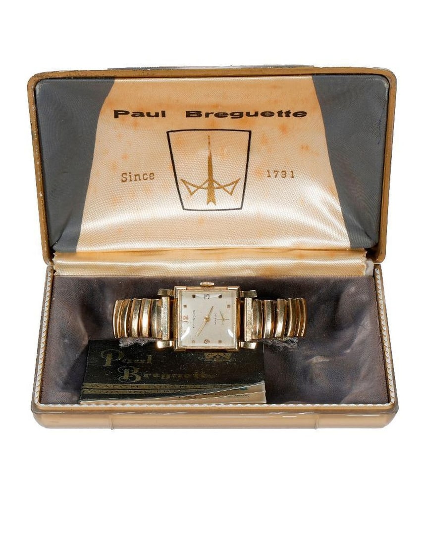 Vintage Paul Breguette Watch w/Case: Vintage Paul Breguette 10k Gold Filled Watch With Case. NOTE: All watches are sold as is regardless of functionality. Please examine the provided photos to thoroughly evaluate each piece. All watches 