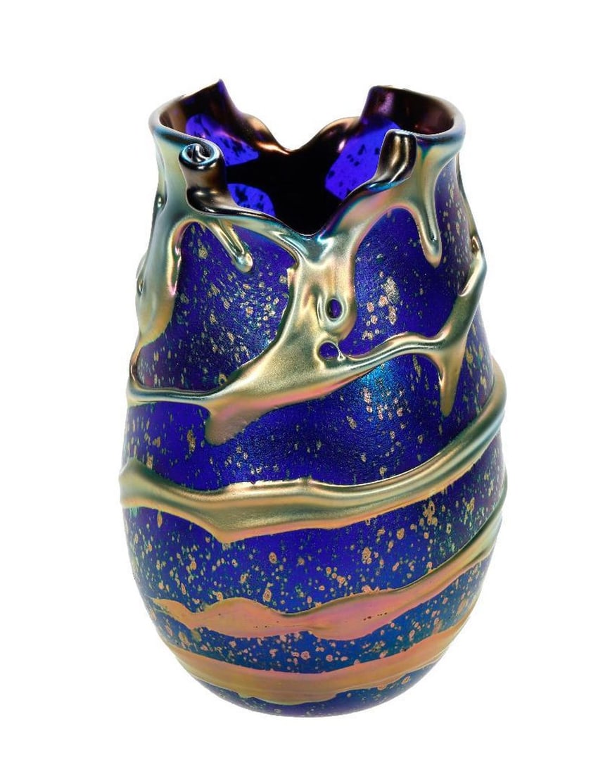 Art Glass Vase by Charles Lotton. (1 of 4)