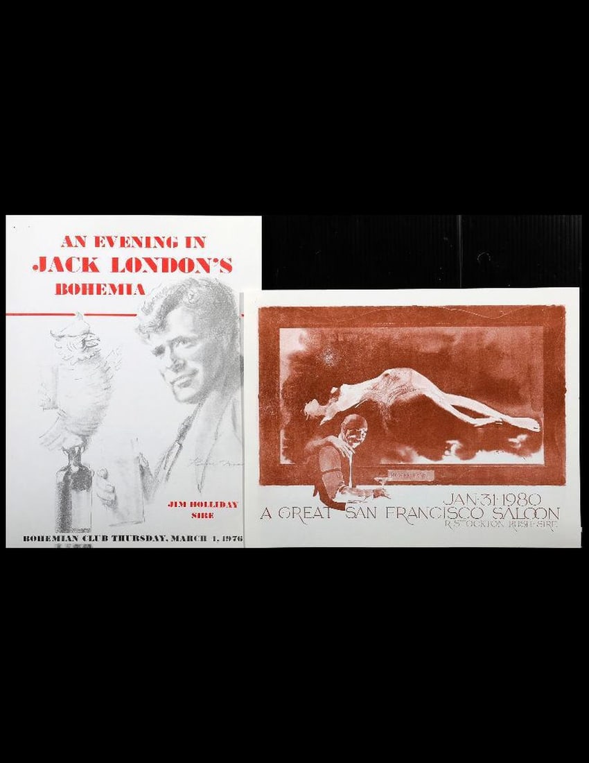 Bohemian Club Flyers (2), Jack London/Saloon, 1976, 1980. (1 of 2)