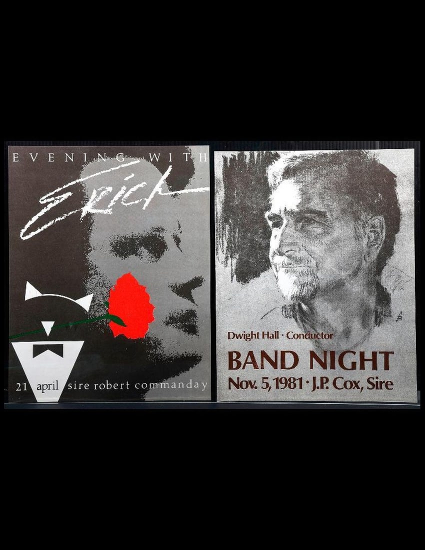 Bohemian Club Flyers (2), Stratmann/Band Night, 1980s. (1 of 2)