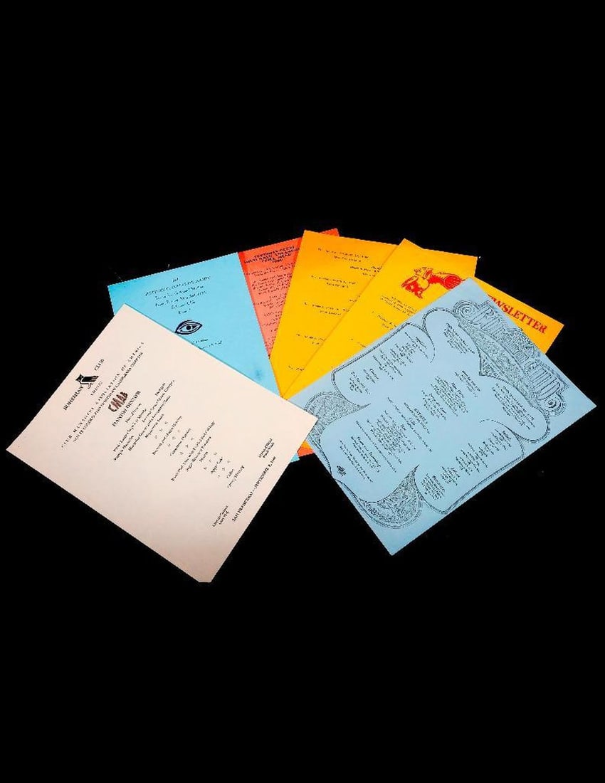 Bohemian Club Event Menus (5), 1975, 1981-1981. (1 of 3)