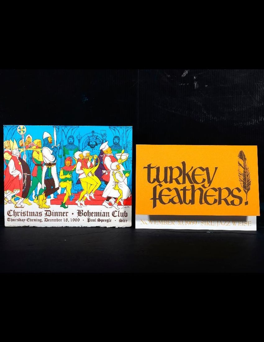 Bohemian Club Programs (2), Holiday Dinners, 1969. (1 of 3)