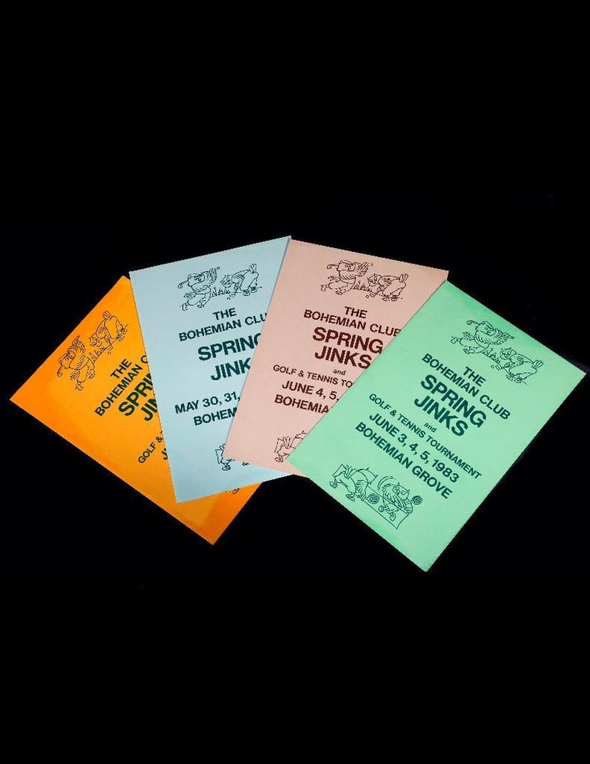 Bohemian Club Spring Jinks Programs (4), 1980-1983. (1 of 3)