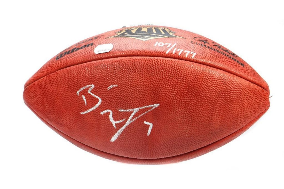 Super Bowl XLIII Ben Rothlisberger Signed Football. (1 of 3)