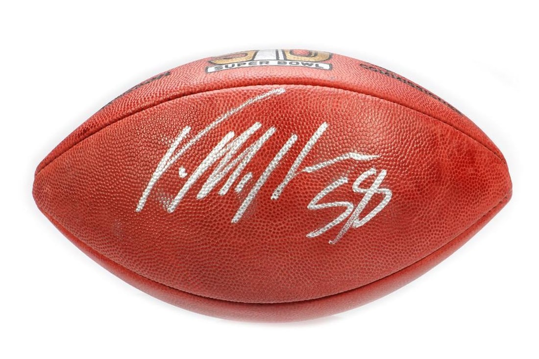 Super Bowl L Von Miller Signed Football. (1 of 3)