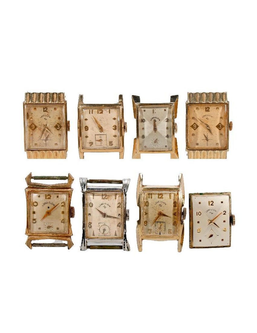 Eight Vintage Lord Elgin Watches (Not Working) (1 of 5)