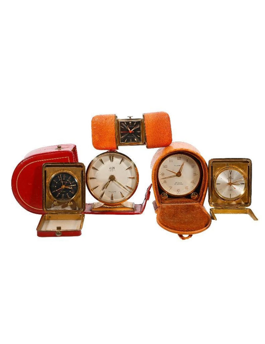 Collection of Cased Travel Clocks (5) (1 of 6)