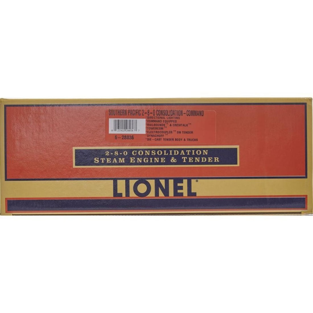 Lionel O Gauge Modern Era 6-28036 Southern Pacific 2-8-0 Consolidation Steam Engine & Tender (1 of 1)