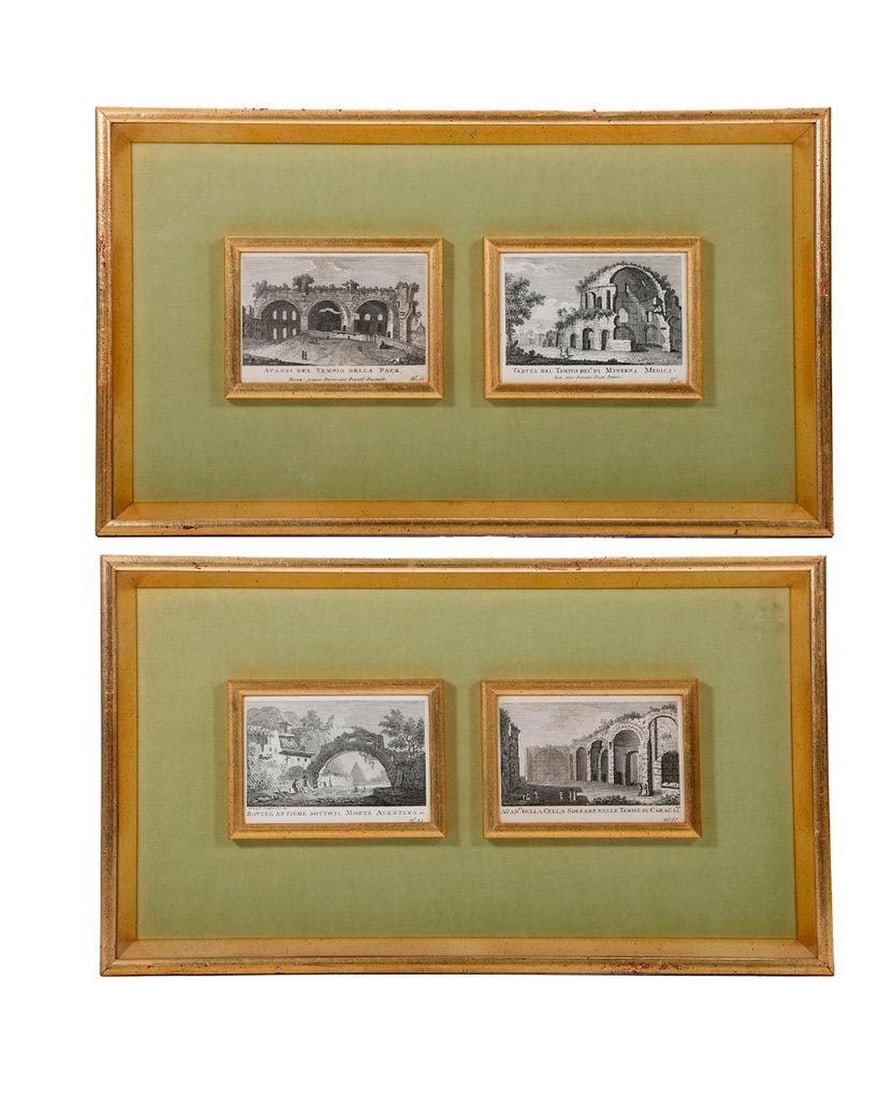 D. Pronti, Four Architectural Engravings. (1 of 4)