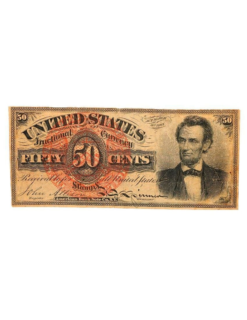 U.S. Fractional Currency Notes (5). (1 of 6)