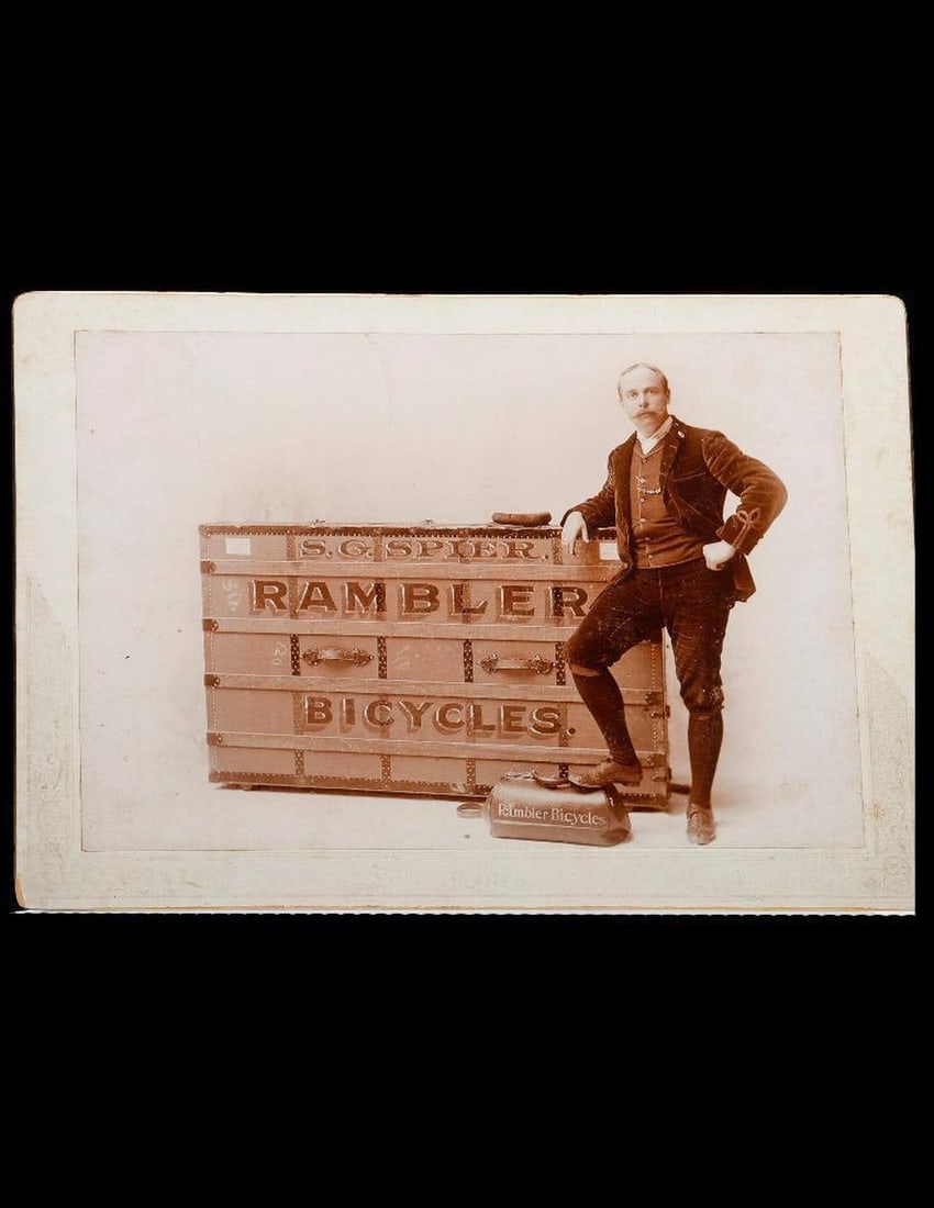 Three Bicycle Cabinet Card Photographs. (1 of 5)