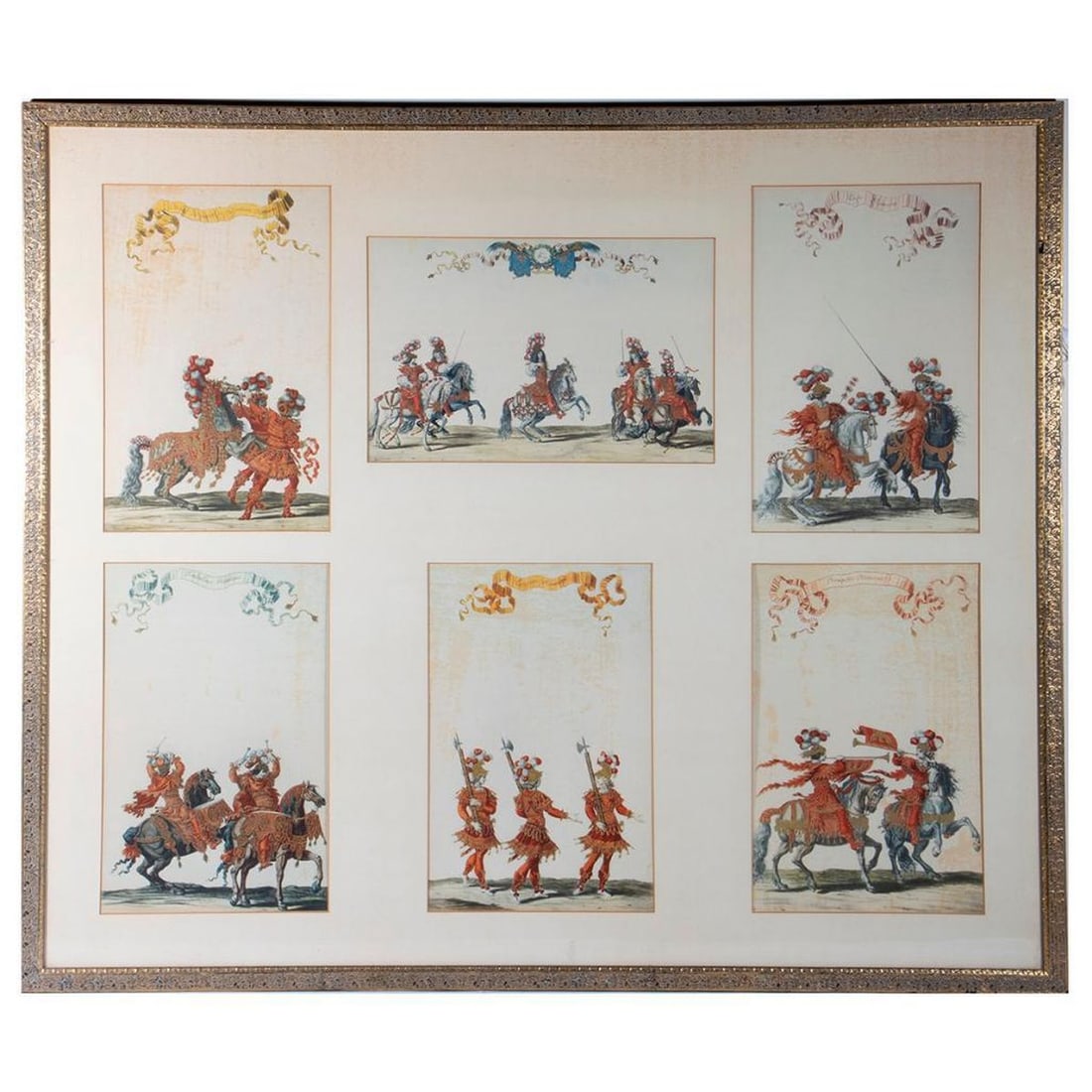 French Pageantry Lithographs, 19th Century (1 of 8)
