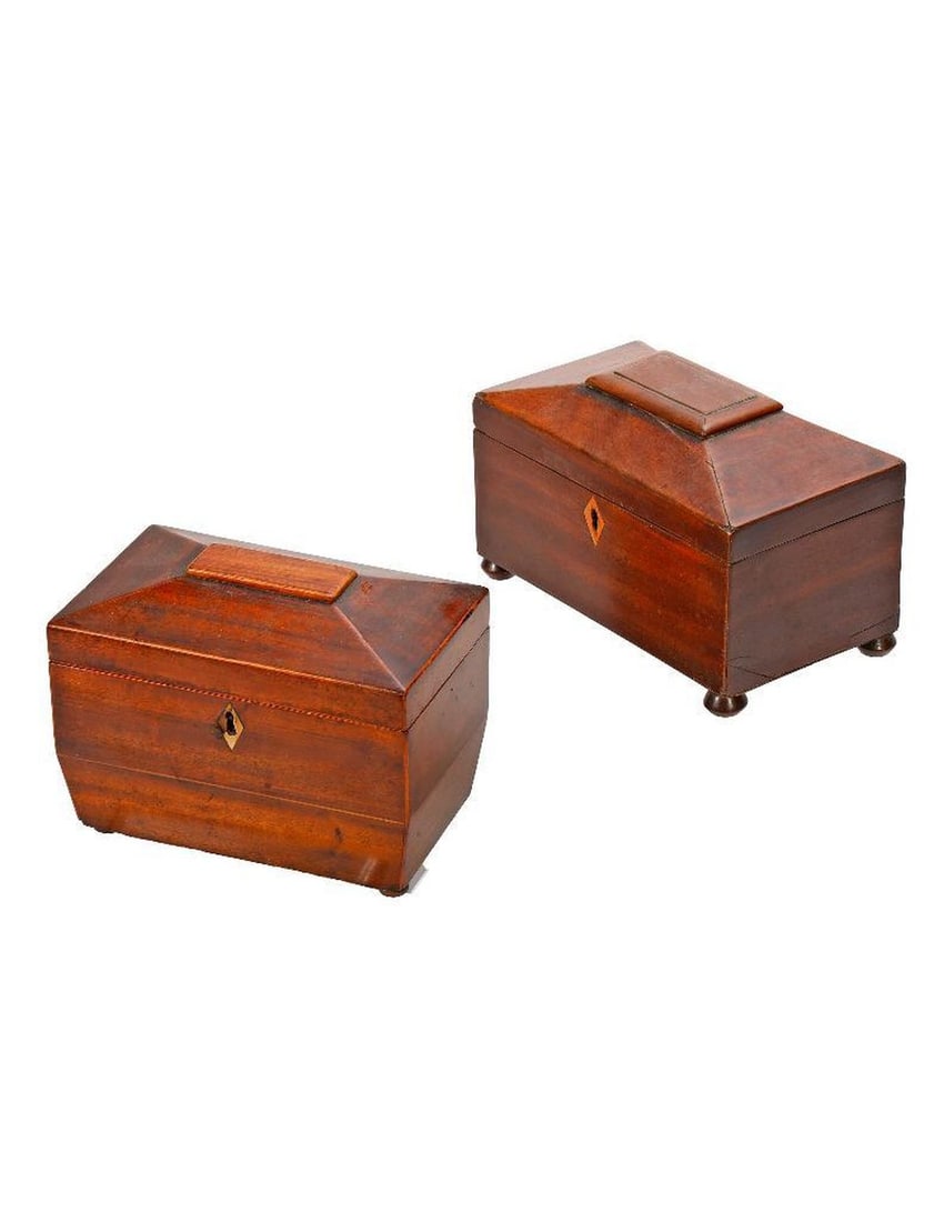 Two English Tea Caddies, 19th Century (1 of 2)