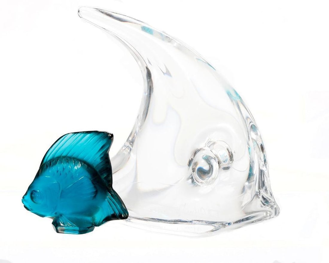 Daum and Lalique Crystal Fish (1 of 3)