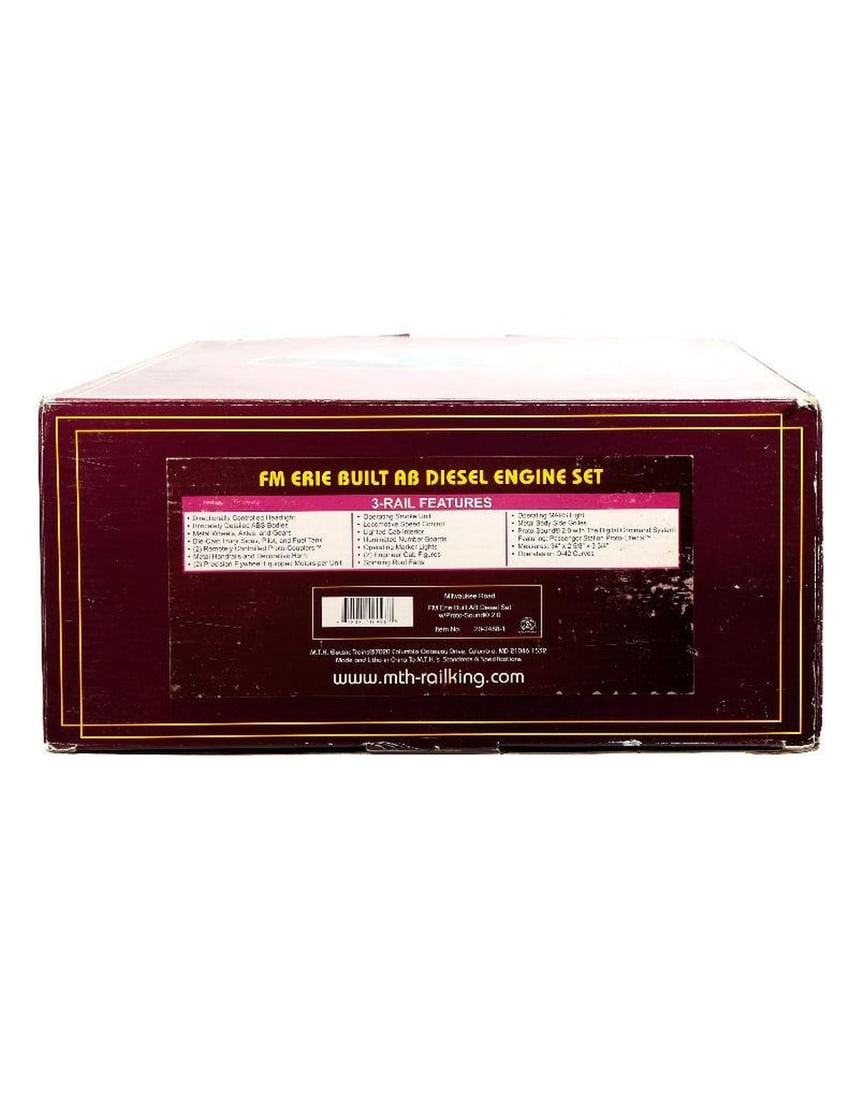 MTH O Gauge 20-2488-1 Milwaukee FM Erie Built Diesel Engine Set (1 of 2)