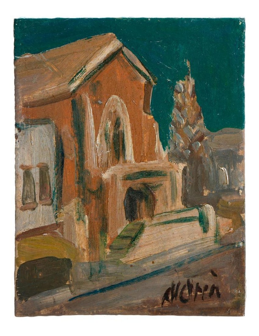 Two Small Paintings of Churches (1 of 4)