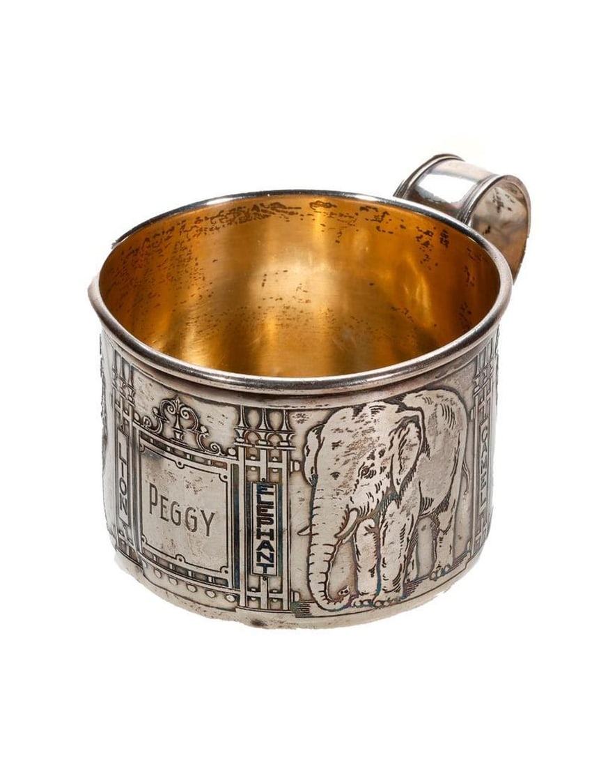 Sterling Child's Cup and Frame (1 of 4)