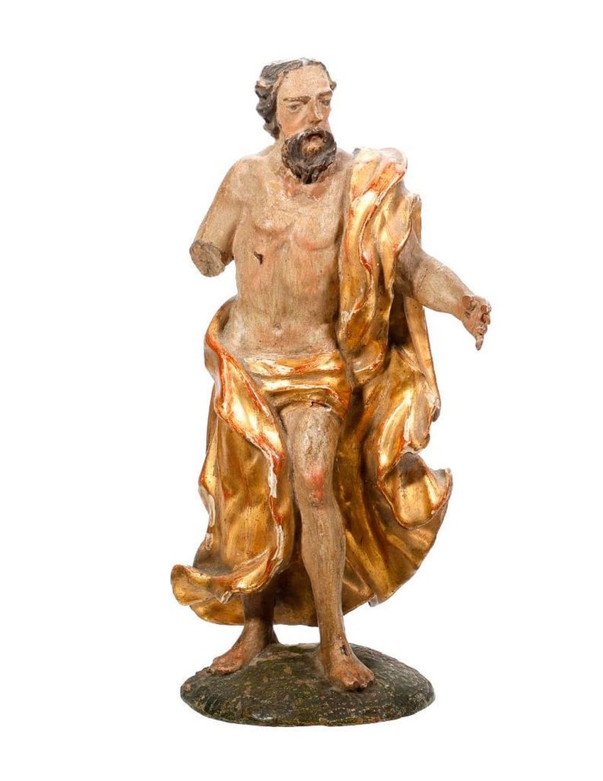 Polychrome Wood Figure of Christ (1 of 3)