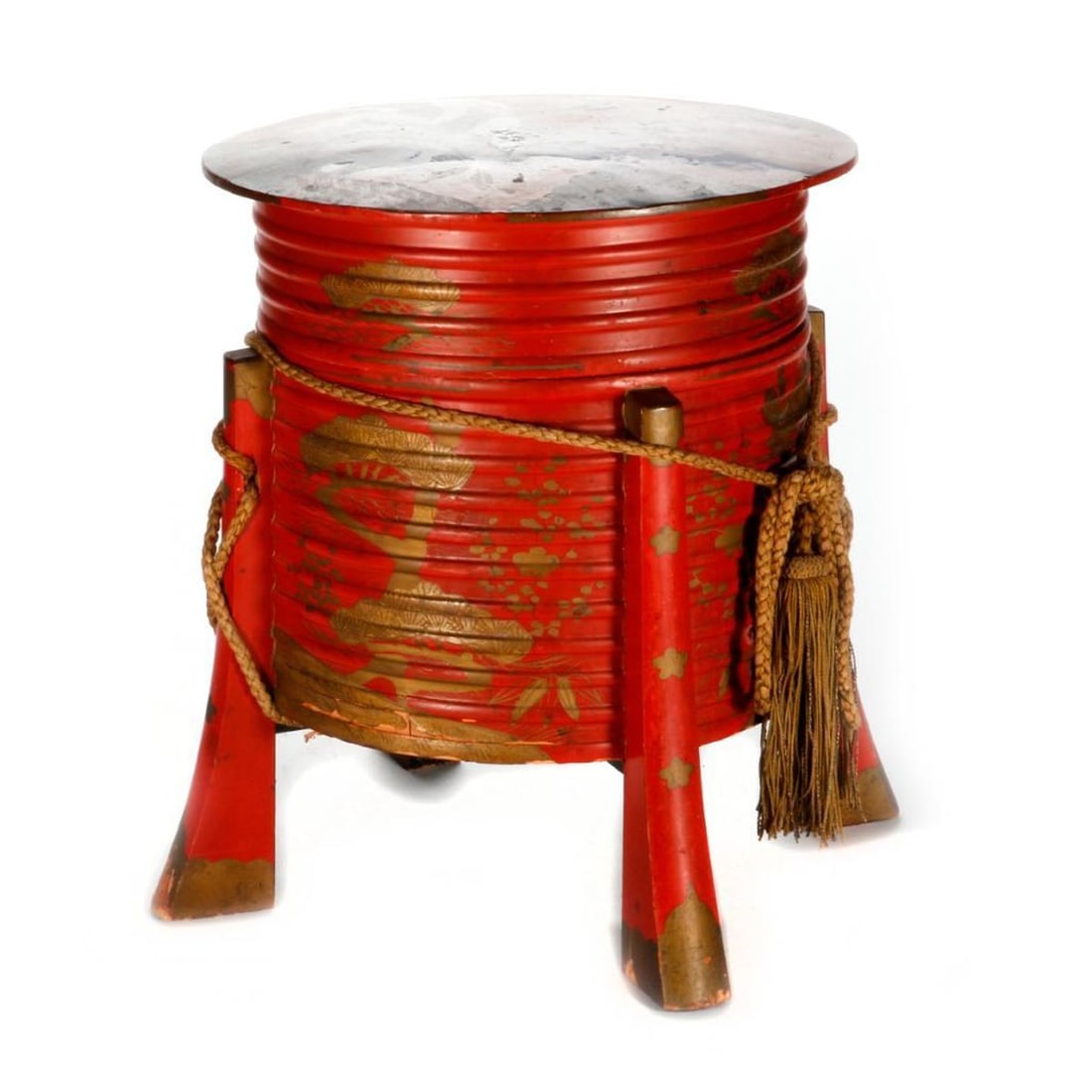 Japanese Lacquered Wood Rice Container (1 of 6)